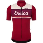 Santini - Eroica Orcia - Fietsshirt M, rood