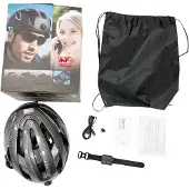 INF Bluetooth Fietshelm met 1080P Camera, GPS & Bluetooth Headset - Zwart