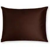 Silk Heaven Zijden Kussensloop Midnight Cacao - 22MM - - 50x60cm / Hotelsluiting