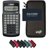 Texas Instruments TI-30Xa incl. WYNGS Beschermhoes Zwart - Wetenschappelijke Rekenmachine - Basis Pakket