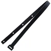 Richter Extension End Piece Verlengstuk voor Gitaarbanden Zwart 1761