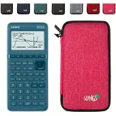 Casio Graph 25+E II incl. WYNGS Beschermhoes Roze - Grafische Rekenmachine - Basis Pakket
