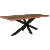 Lizzely Garden & Living Eettafel langwerpig mangohout 200cm John langwerpige tafel duurzaam mango eetkamertafel