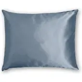 Silk Heaven Zijden Kussensloop Evening Blue - 22MM - - 80x80cm / Ritssluiting