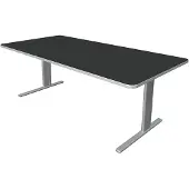 Kerkmann Büromöbelfabrik Bureau Unic comfort antraciet 200x100cm