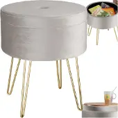 TecTake - Zitkruk Ava lichtgrijs - 403952