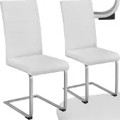 TecTake - set van 2 eetkamerstoelen Bettina wit - 402550
