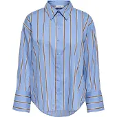 JDY Blouse 'JDYSerena' duifblauw / mosterd / wit