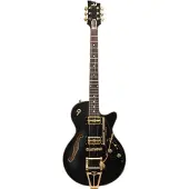 Duesenberg Starplayer TV Black Velvet semi-akoestische gitaar met koffer