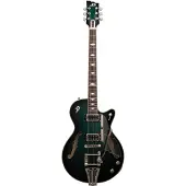Duesenberg Starplayer TV DLX Catalina Green Burst semi-akoestische gitaar met koffer