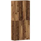 vidaXL Schoenenkast 80 x 35.5 x 180 cm Bewerkt hout Bruin
