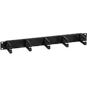 PROCABLE Rangeerpaneel | 19 inch | 1U (5-voudige haken, Kunststof)