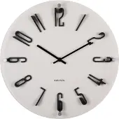 Karlsson Esencia Elevated Wandklok | Ø40cm | Warm grijs