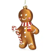 Décoris Peperkoekmannetje kerst ornament | (Glas)
