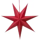PerfectLED Papieren kerstster | | Ø 45 cm (Geperforeerd, Rood)
