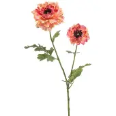 Emerald Ranunculus japanese spray peach 65 cm kunstplant