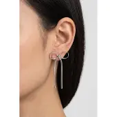 Purelei Bow Ohrringe Silver Maat: OS | Oorbellen Outlet | Dames | Grijs
