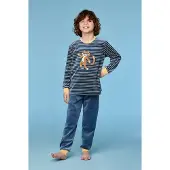 Woody Pyjama jongens kat gestr trui