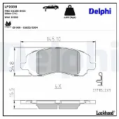 Delphi LP2038 Remblokken