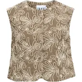 Object Bodywarmer 'OBJKERRY' crème / donkerbeige
