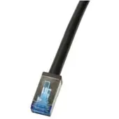 Logilink CQ7113S RJ45 Netwerkkabel, patchkabel CAT 6A S/FTP 20.00 m Zwart Afgeschermd, UV-bestendig, Oliebestendig 1 stuk(s)