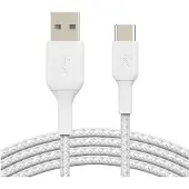 Belkin Braided USB-C-naar-USB-A 2 Meter Wit