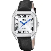 Lotus Analoog horloge '- Watch Square - Quartz watch movement - Watch case width: 35 mm' zwart