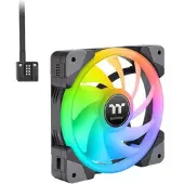 Thermaltake CL-F143-PL12SW-A PC-ventilator Zwart, Transparant, RGB (b x h x d) 120 x 120 x 25 mm Incl. RGB-verlichtingsbesturing