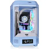Thermaltake The Tower 250 Hydrangea Blue Midi-tower Gaming-behuizing Babyblauw Zijvenster
