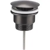 Sapho afvoerset voor wastafel, niet-afsluitbaar, 5/4 inch, grote kurk, geschikt voor wastafels met een afvoergat van 10-55 mm, materiaal: messing