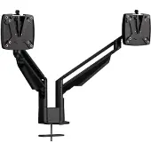 Novus 2-voudige monitorarm CLU Duo C, tot 27″, tafelmontage, zwenk-/hoogteverstelbaar, zwart