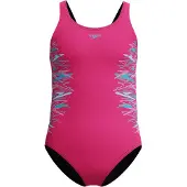 Speedo - Kid's Placmement Muscleback - Badpak 128, roze