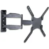 Techly Wandbeugel voor LCD/LED TV, zwart, geschikt voor schermen van 58,42 cm (23 inch) tot 139,70 cm (55 inch), vol bewegingsbereik, maximaal draaggewicht 30 kg