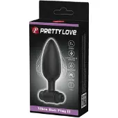 Pretty Love - Vibrerende Buttplug Vibra Buttplug II - Zwart