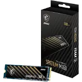 MSI Spatium M450 V1 (2025) - M.2 SSD 500GB - PCIe 4.0 3000MB/s Leessnelheid