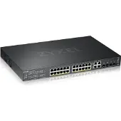 Zyxel GS2220-28HP beheerde switch 24x Gigabit Ethernet (PoE+, max. 375W), 4x RJ45/SFP Combo