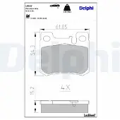 Delphi LP947 Remblokken