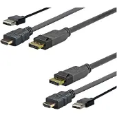 VivoLink PROHDMIUSBDP5 5m DisplayPort HDMI + USB Zwart video kabel adapter