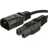 Microconnect PE011410 1m C14-Koppler C15-Koppler Schwarz Stromkabel
