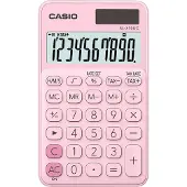 Casio SL-310UC - Zakrekenmachine - 10-cijferig display - Zonne- en batterijvoeding - Roze