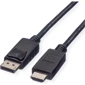 ROLINE GREEN DisplayPort Kabel DP - HDMI, M/M, zwart, 3 m