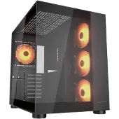 Cougar FV150, Midi-tower, zonder voeding, met USB/audio-aansluitingen, ATX, 1x USB-C 3.2 Gen 2, 2x USB 3.0, zwart