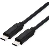 Value USB4 Gen3x2 kabel, Type-C naar Type-C, recht/recht, 8K UHD-2, 40 Gbit/s, 100W, zwart, 1 meter