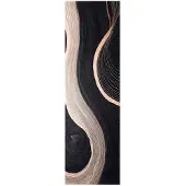 vidaXL Keuken Tapijt Zwart 150 x 45 cm Fluweel