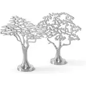 Dulaire Beeld Boom Zilver Aluminium - Set 2