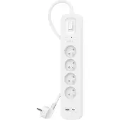 Belkin Surge Protection 4 Outlet 2 Meter Usb C Wit