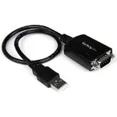 StarTech.com Kabel Adapter - StarTech - USB naar DB9 RS232 Serie - 30 cm - COM Poort Opslag - Zwart