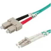 Value F.O. kabel 50/125µm OM3, LC/SC, turkoois, 5 m
