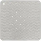 Hevea Wave Badmat Square - Granite