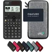 Casio fx-991CW ClassWiz incl. WYNGS Beschermhoes Lichtgrijs - Wetenschappelijke Rekenmachine - Basis Pakket (speciaal voor België)